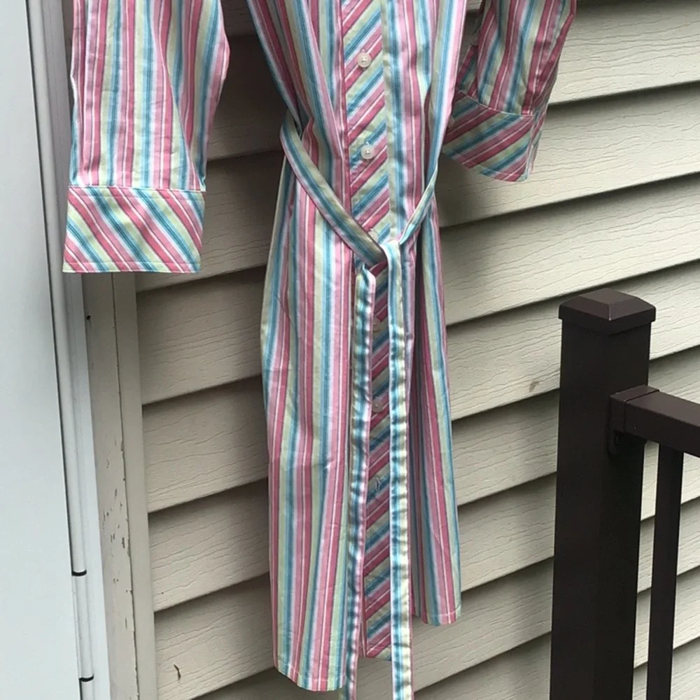 Lilly Pulitzer Cotton Striped Shirt Dress - Picture 5 of 6